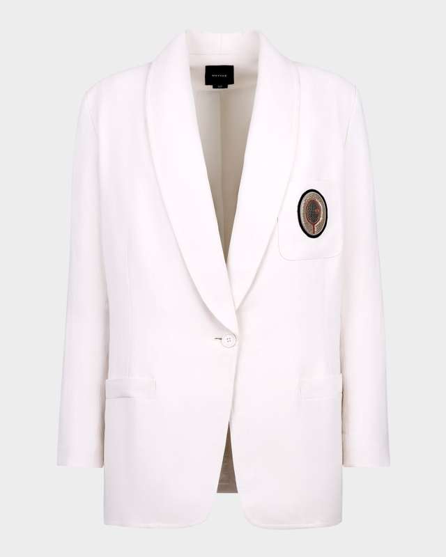 Bullion Tennis Patch Oversized Blazer